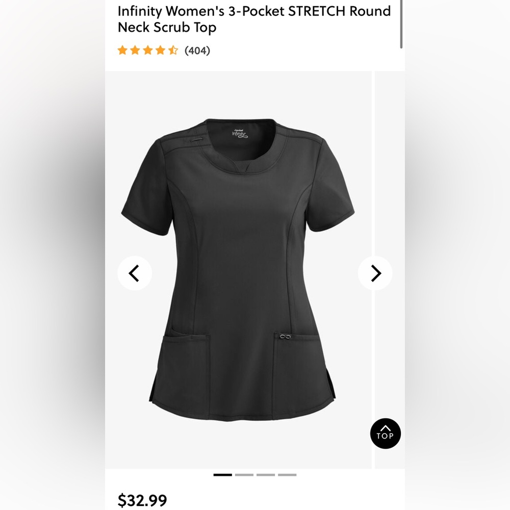 Cherokee infinity scrub top